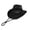 Black, variant on Sun Hat Wide Brim Cowboy Style Outdoor UV Protection Mesh Ventilated Chin Strap Fishing Hiking Gardening Beach Camping Travel Summer Adjustable Breathable Cap