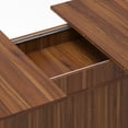 thumbnail image 4 of Extendable Dining Table for Dining Room, Walnut MDF Rectangular Kitchen Table, 4 of 8