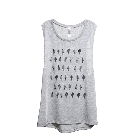 Desert Fever Women's Fashion Sleeveless Muscle Workout Yoga Tank Top Sport Grey X-Large