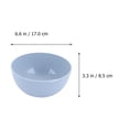 thumbnail image 2 of Tineasur Wheat Straw Plastic Salad Mixing Bowl Assorted Color Non-Slip Heat-Resistant 4Pcs, 2 of 6