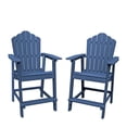 thumbnail image 2 of Boyel Living Patio Tall Adirondack Chair Set (Set of 2)with Connecting Tray Balcony Chair,Adirondack Chair Bar Stools for Patio Garden Lawn Pool Backyard Outdoor Deck Chair Weather Resistant Navy Blue, 2 of 10