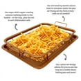thumbnail image 3 of Nonstick Air Fryer Crisper Tray with Basket – 12.6" x 9.4" Ceramic-Coated, Oven Safe, 3 of 14