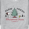 thumbnail image 3 of Peanuts - Farm Fresh Trees - Men's Crew Neck Fleece Pullover, 3 of 6