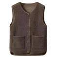 thumbnail image 3 of Pyhlmscde Women's Quilted Puffer Vest Sleeveless Jacket, Fleece Vest Women, Quilted Vest Women, Womens Tops, 3 of 3