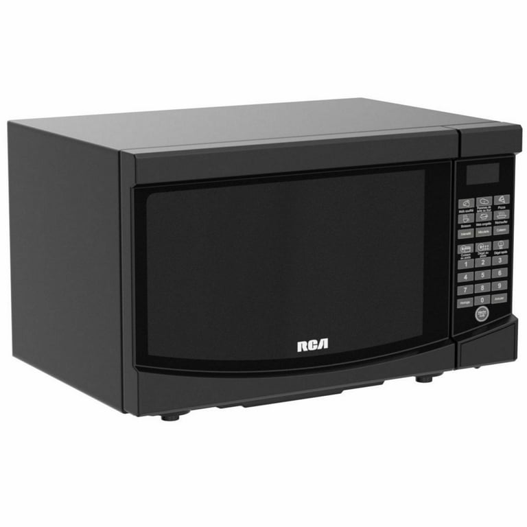 RCA 0.7 cu. ft. Countertop Microwave in Black RMW733-BLACK - The Home Depot