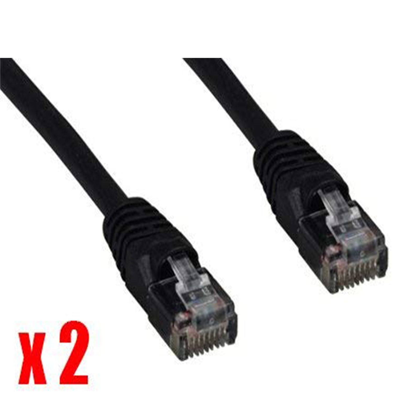 iMBAPrice 10Ft (Pack of 2) CAT5e RJ45 Patch Network Cable 10