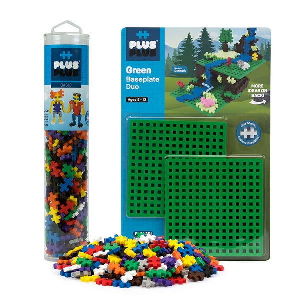 Plus Plus Baseplate Duo Rs 0101 Building Set 240 Pieces Walmart Com