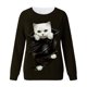 thumbnail image 4 of ICHUANYI Clearance Women Shirts Graphic Printed Long Sleeve Crewneck Sweatshirt Pullover Comfy Tops(Black, XXL) ICHUANYI WER2023081403920, 4 of 4