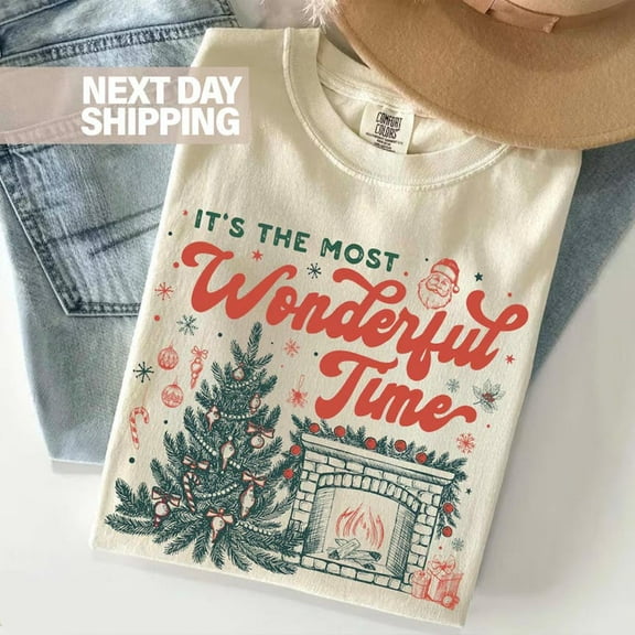 Festive Holiday Graphic Christmas T-Shirt, Unisex Casual T-Shirt – Adult Sizes S-5XL, Multiple Color Options, Merry Holiday Tee