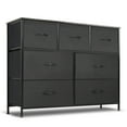 thumbnail image 7 of Simenmax 7 Storage Dresser for Bedroom, Wide Fabric Closet Chests Organizer Tower Furniture, Black, 7 of 7