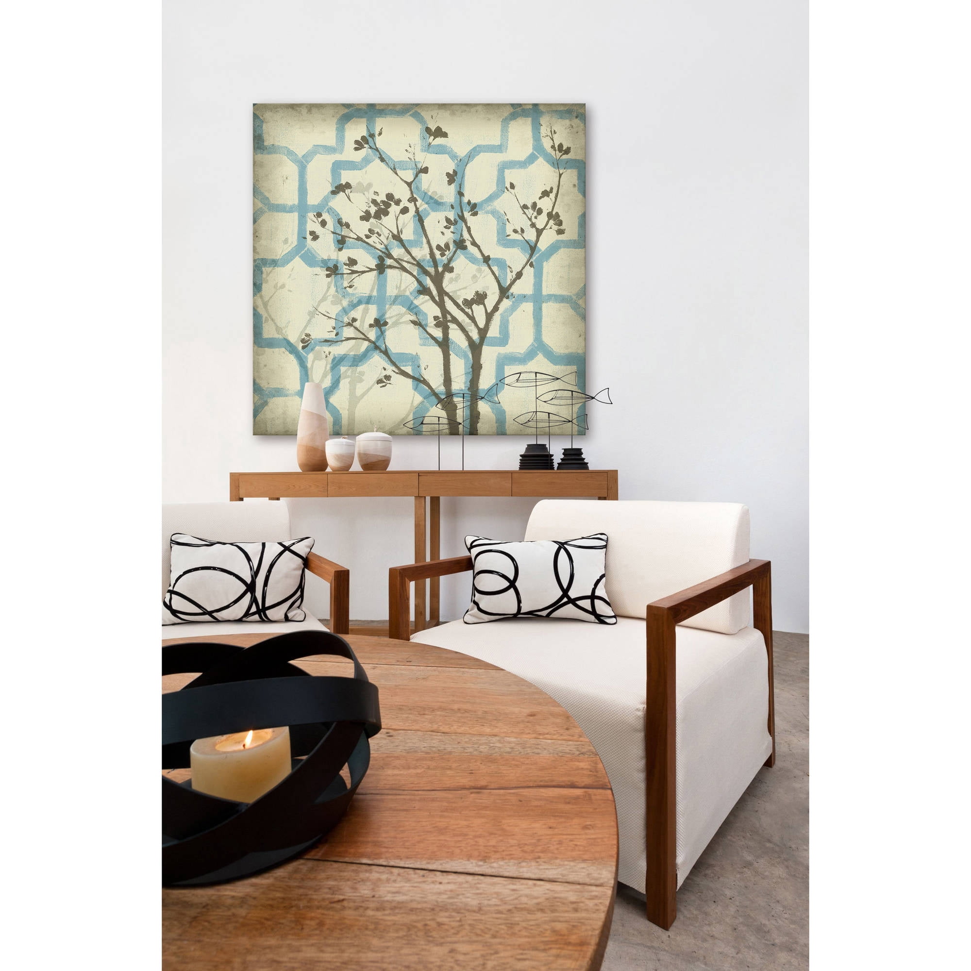 Marmont Hill "Silhouette & Pattern II" Painting Print on Wrapped Canvas