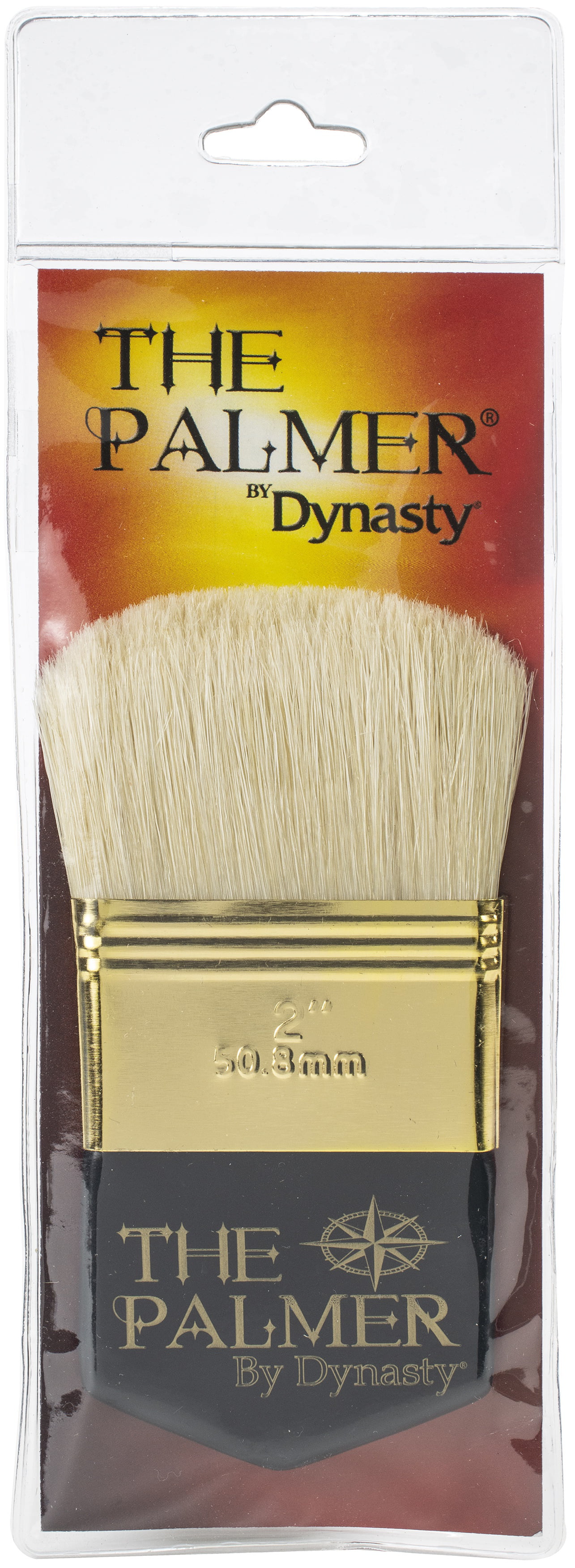 Dynasty Palmer Brush White Bristle 2In Filbrt