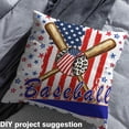 thumbnail image 2 of Homewish Cartoon US Flag Baseball Fabric by the Yard 1 Yard, Kawaii Stars Print Room Decor Fabric by the Yard, Teens Boys Girls Kids Sewing Fabric, Luxury Bedroom Decor, 2 of 6