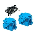 thumbnail image 4 of Caja de cambios RC de Metal Hugo procesado con tornillos para Wltoys 1/28 K989 P929 azul, 4 of 7