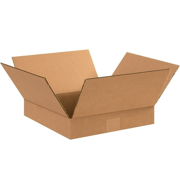 Box Partners 12'' x 12'' x 2'' Shipping Box 200#/ECT 25/Bundle (12122)