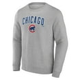 thumbnail image 2 of Men's Gray Chicago Cubs Team Lockup Sweatshirt, 2 of 3