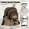 thumbnail image 5 of TSOVTHRID Pug Dog Paw Brown Print Small Crossbody Bag for Women Trendy Cell Phone Purse Wallet with Adjustable Strap Women's Shoulder Bag Handbags, 5 of 7