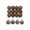 Brown, variant on 2.36" Christmas Balls Ornaments Set of 12, Shatterproof Plastic Ornaments for Xmas Tree Decorations, Christmas Tree Bulbs Ornament for Mantel Garland Centerpieces, Xmas, Winter, Party Decor, Red