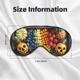 thumbnail image 5 of Cauagu Halloween Fruit Platter Print Sleep Eye Mask, Blindfold Eye Sleep Shade Cover with Elastic Strap/Headband Eye Cover Eyeshade for Night Sleeping/Travel Nap, 5 of 7