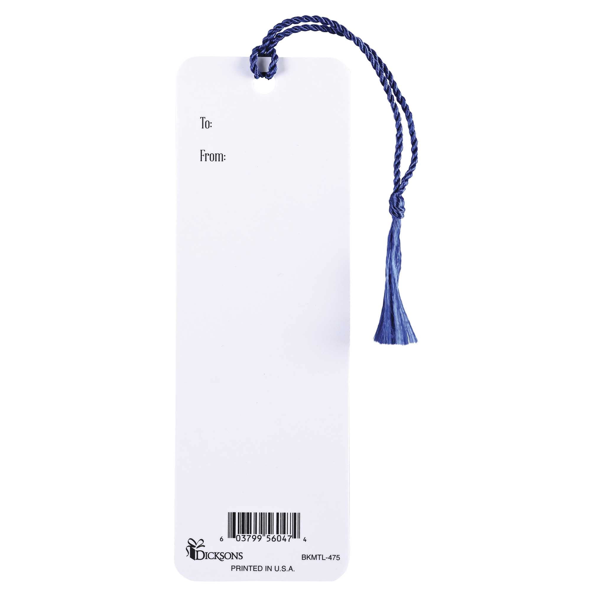 Dicksons BKMTL-475 Police Office Strong and Courageous Blue and Black 2 x 6 Inch Paper and Tassel Place Keeper Bookmark Pack of 12