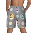 thumbnail image 2 of Lsque Mens Swim Trunks Cute Geese Pattern - Bathing Suit Compression Liner - Beach Swim Shorts Swimwear - (S-3XL) - Stretch Quick Dry -X-Large, 2 of 9