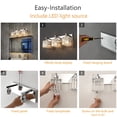 thumbnail image 6 of ZHLWIN Modern Crystal Bathroom Vanity Light, 3 Lights Chrome Modern Crystal Wall Lamp Bathroom, Modern Crystal Vanity Lighting, 6 of 7