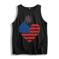 thumbnail image 4 of Delliss Women's Casual Sleeveless Vest Independence Day Fashion Print T-Shirt Baggy Crew Neck Basic Top, 4 of 4