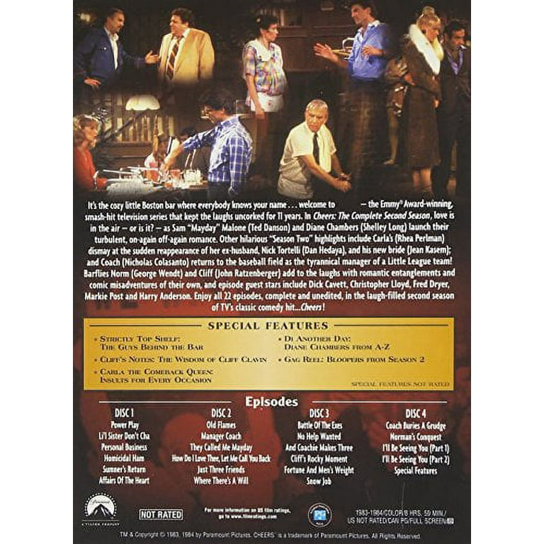 その他 Cheers: Complete Fifth Season/ [DVD] [Import] Cheers: Season 2 [DVD] - Walmart.com