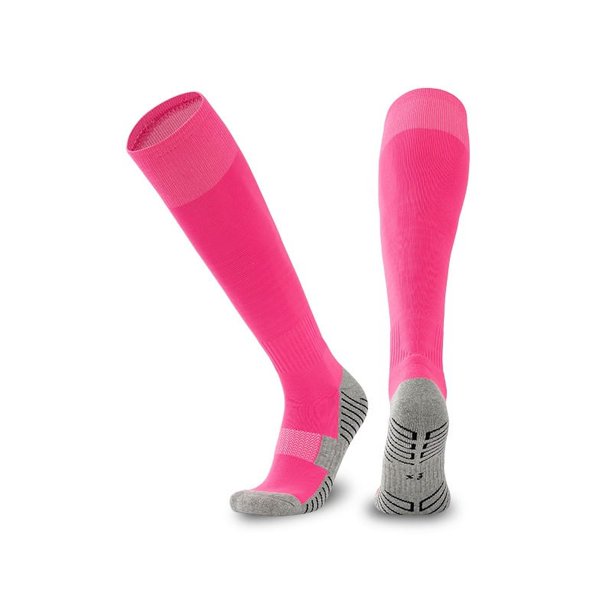Calcetines deportivos de fútbol de tubo largo para exteriores, calcetines deportivos antideslizantes hasta la rodilla, calcetines deportivos con base de toalla que absorben el sudor para correr