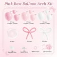 thumbnail image 2 of SKTMH 194Pcs Bow Balloon Garland Arch Kit Coquette Birthday Decorations Pink White Balloon Arch for Wedding Bridal Shower Girls Birthday Baby Shower Engagement Decorations Coquette Bow Party Supplies, 2 of 3