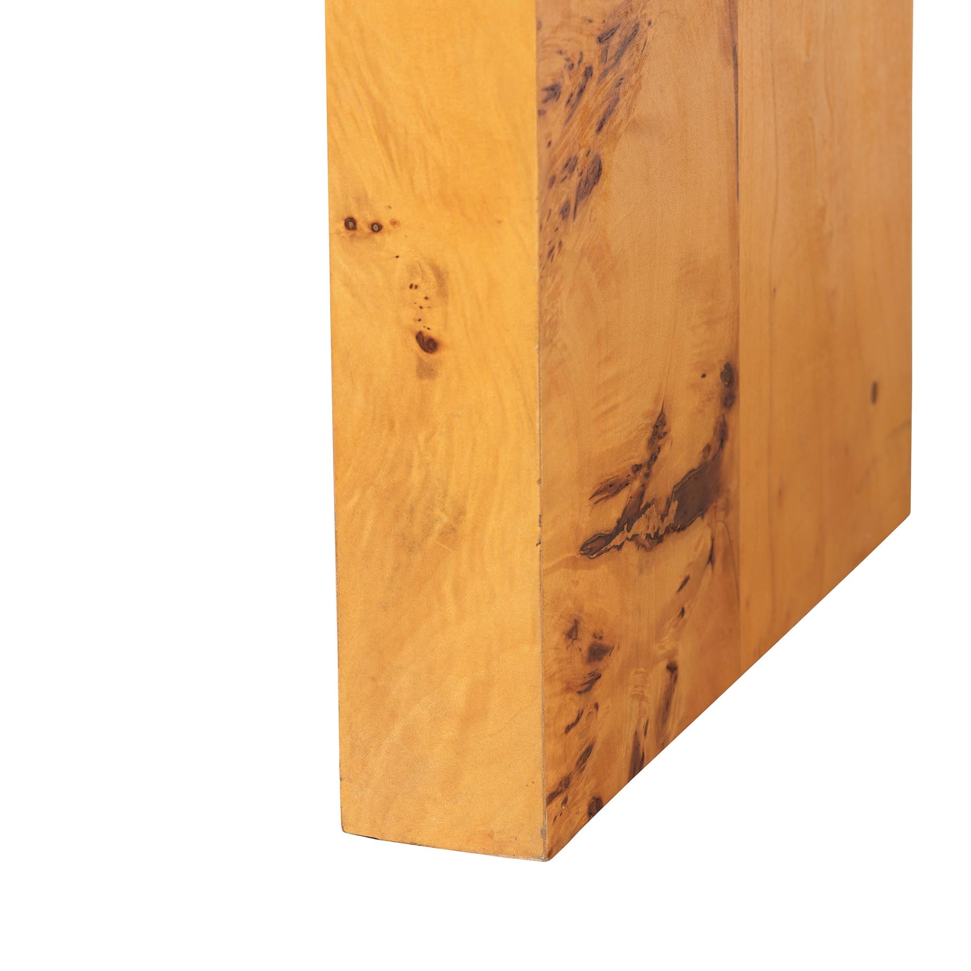 bali & pari Revelle Modern Console Table, Light Mappa Burl