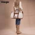 thumbnail image 5 of Wrangler Travel Duffel Bag Large Capacity Leather Luggage Bag for Women Stylish and Durable Travel Bag, Beige, 5 of 6