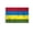 2x3 ft Nylon Flag, variant on AGAS Mauritius Flag 4x6 inch - 11" Plastic Pole 100% Polyester Stitched Edges Mauritian National Mini Flag on a Stick