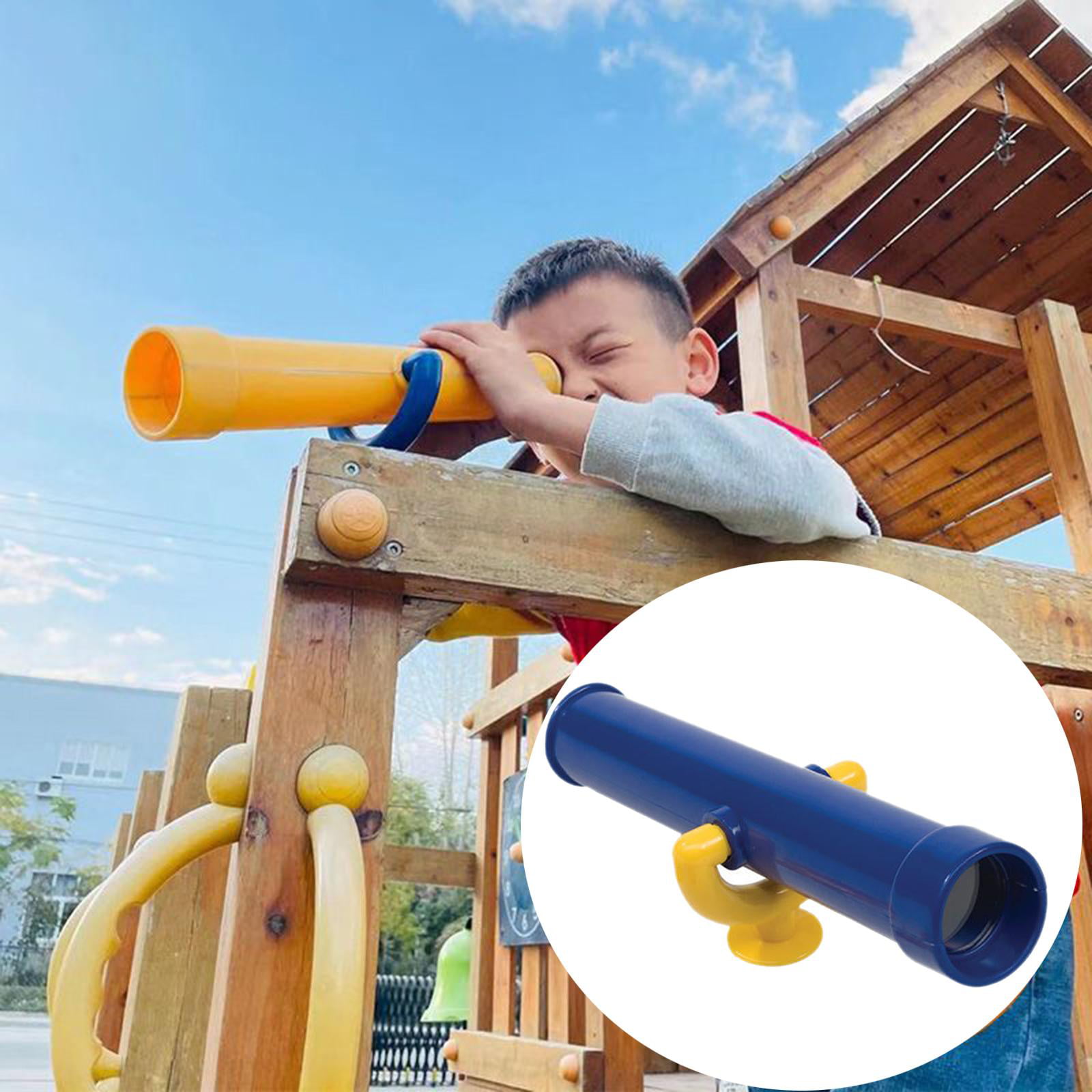 Kids Black Adjustable Periscope Toy Play House Climbing Accessory 
