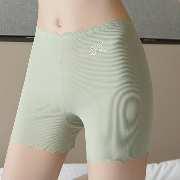 Slip Shorts For Women Under Dress,seamless Smooth Underwear Lace Thigh  Panties Safety Shorts Shorts Under Skirt A