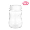 thumbnail image 3 of Botellas de almacenamiento de leche materna, prácticas para viajes, trabajo o uso en casa, juego de 3 unidades, material PP grado alimenticio, capacidad de 180ml., 3 of 6