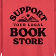 thumbnail image 2 of Instant Message - Support Your Local Bookstore - Women's Lightweight French Terry Pullover, 2 of 6