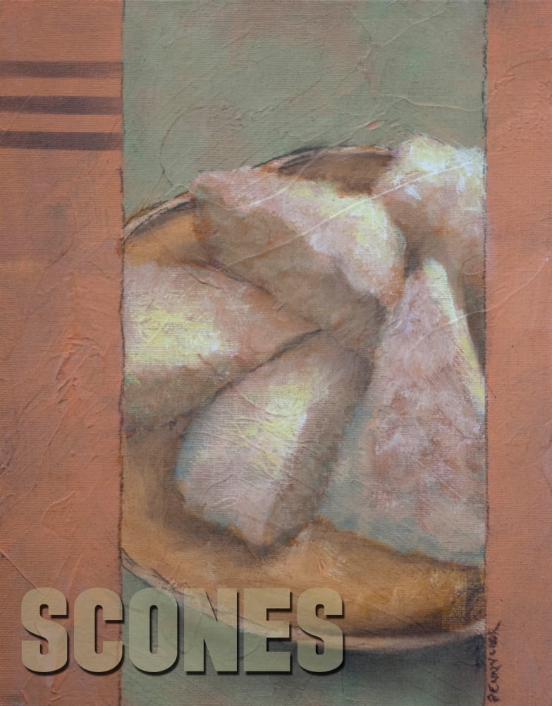 Scones Rolled Canvas Art Bob Pennycook (15 x 19) by Parcai Designs