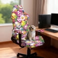 thumbnail image 2 of TSOVTHRID Easter Egg Daisy Floral Print 4 Pieces Gaming Chair Covers Slipcovers, Stretchable Elastic Computer Reclining Gaming Chair Seat Cover with Armrest Covers for Easter Decor, 2 of 7
