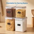 thumbnail image 3 of Sindcom Airtight Storage Canisters, 4 Pcs Large Food Storage Container for Flour, Sugar, Baking Supplies, Rice with Lids, 3 of 9