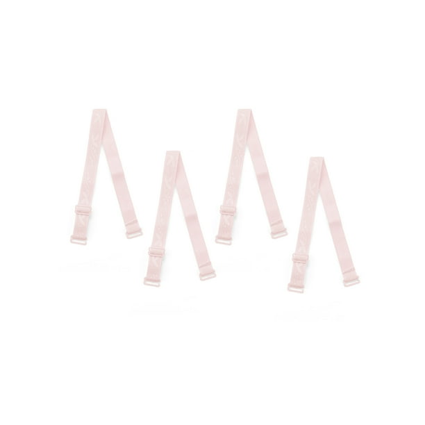 Sujeciones de hombro elásticas ajustables de 2 pares de INSPIRE CHIC para mujeres, ancho de 10/12/15/18/20 mm, patrón de flores rosas-15 mm