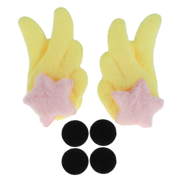 Accesorios de Casco de Motocicleta Decoración Alas de Estrella de Doble Capa para Cascos de Motocicleta Bicicleta Esquí Etiqueta Amarilla 1 Juego
