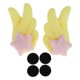 thumbnail image 1 of Accesorios de Casco de Motocicleta Decoración Alas de Estrella de Doble Capa para Cascos de Motocicleta Bicicleta Esquí Etiqueta Amarilla 1 Juego, 1 of 6