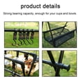 thumbnail image 4 of Outdoor Camping Cups Bowls Drying Rack Hung Shelf Aluminum Alloy Bracket Picnic BBQ Tableware Cookware Storage Rack Campsite Tools Shelf, 4 of 8