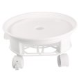 thumbnail image 4 of WHAMVOX  Universal Wheel Tray Outdoor Plant Stands for Patio Plants White, 4 of 8