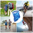 thumbnail image 3 of Unique Bargains 1 Pc Neck Gaiter Ice Silk Camouflage Scarf Mask Bandana Blue, 3 of 5