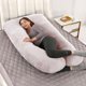 thumbnail image 5 of Xihbxyly Funda de Almohada de Maternidad, Diseño de Terciopelo Cristal Lavable, Costura Doble Extraíble, Excelente Recuperación Elástica, Soporte Cómodo Durante El Embarazo, Ideal para Futuras Mamás,, 5 of 7
