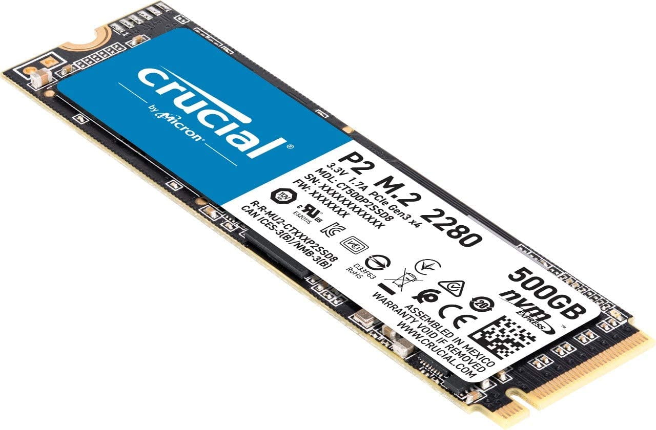 内蔵型SSD crucial M.2 SSD 2280 PCIe 4.0 500GB MVMe Crucial P2 500GB M.2 2280 PCI-Express 3.0 NVMe Solid State Drive
