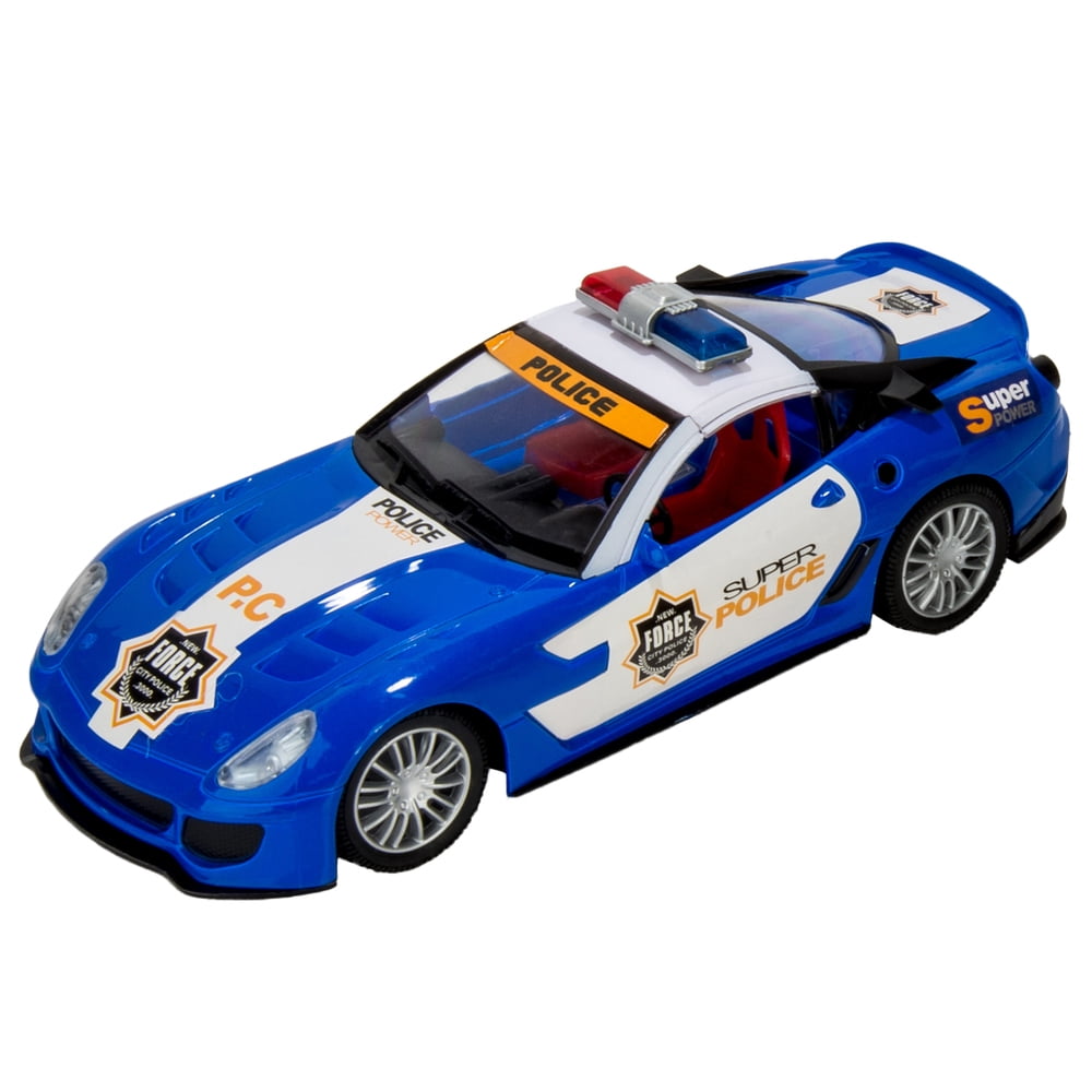 BLUE BLOCK Remote Control Full Function Police Car Cruiser