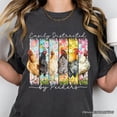 thumbnail image 2 of Easily Distracted by Peckers Chicken Farm T-Shirt, Funny Floral Farmlife Brushstroke Tee, 2 of 10
